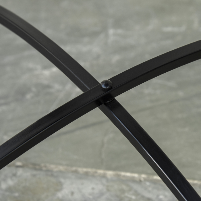  Masuta de Gradina si Exterior din Metal si Ceramica Neagra [9]