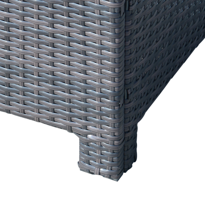  masuta exterior, sticla securizata, 85x50x39cm, maro [8]