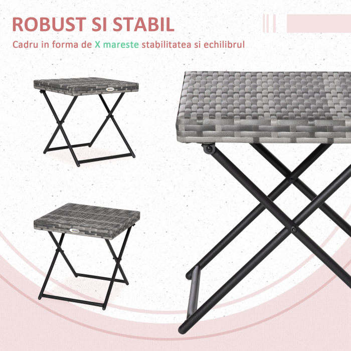  Masuta pentru Gradina Pliabila din Ratan Sintetic [6]