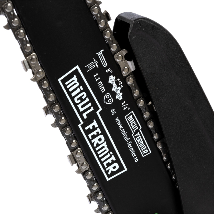 Mini drujba Micul Fermier, 20V, cu doua lame 6'' si 8'', doua lanturi [6]