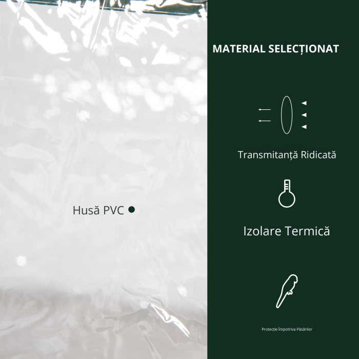  Mini Sera de Gradina cu Invelis din Plastic [6]