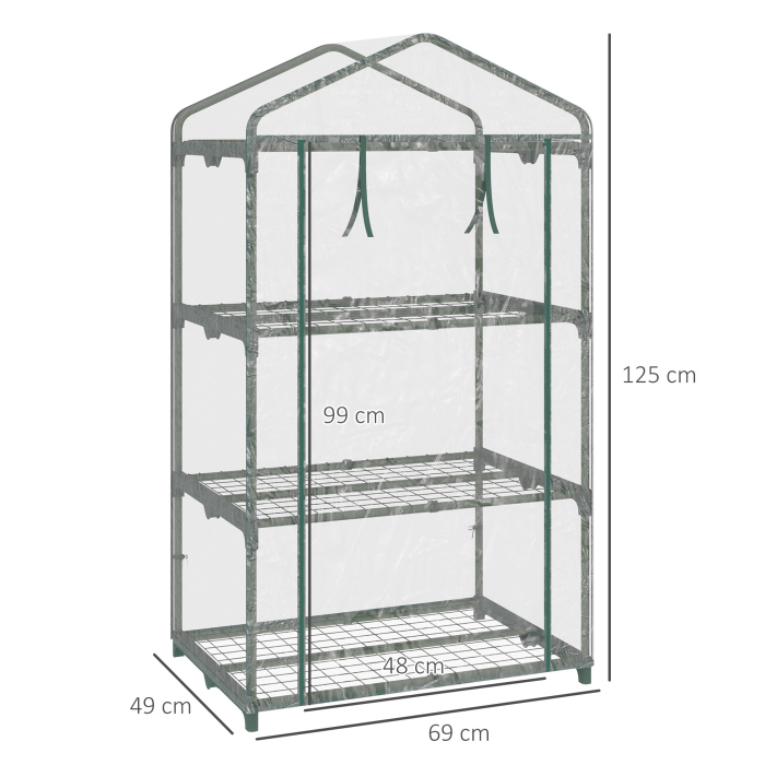 Mini Sera de Gradina cu Invelis din Plastic [3]