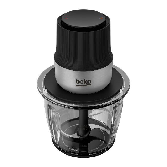 Mini Tocator BEKO CHG81442BX, 1l, 400W, 2 treapte viteza, Argintiu-Negru [3]