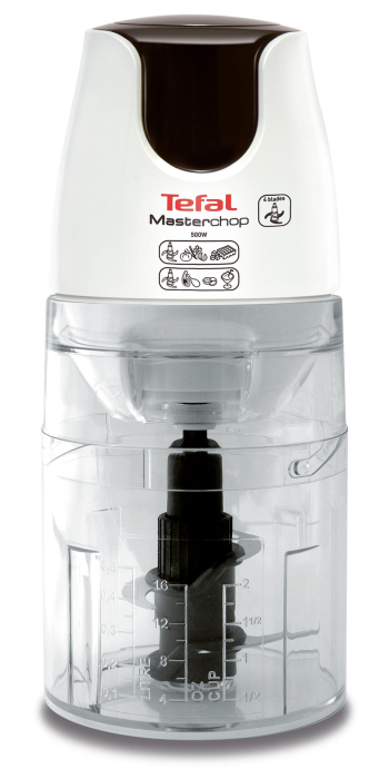Minitocator Masterchop 3 in 1 MB450B38, 500 W, 3 functii, 4 lame, sistem de siguranta integrat, alb [2]