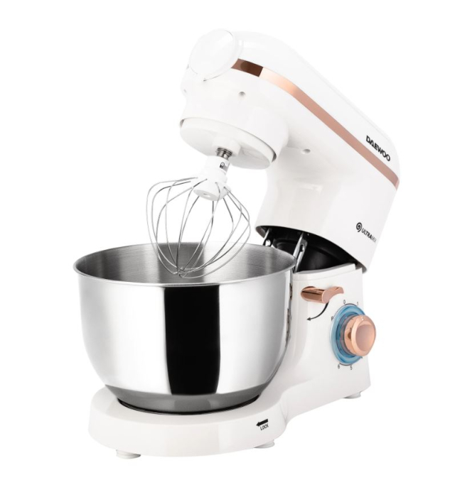 Mixer cu Daewoo DHM200MGW, bol, tip mixer mixer cu bol, putere w 2000, capacitate bol principal l 5.5, alb [2]