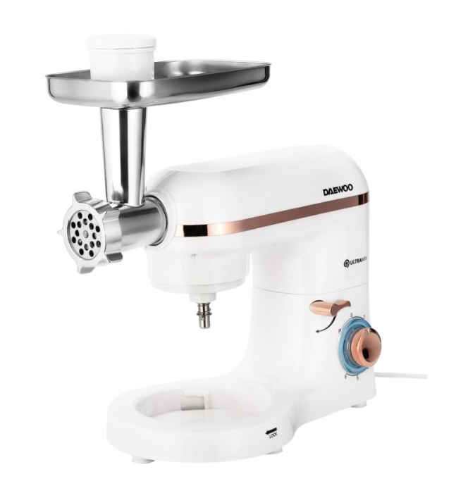 Mixer cu Daewoo DHM200MGW, bol, tip mixer mixer cu bol, putere w 2000, capacitate bol principal l 5.5, alb [6]