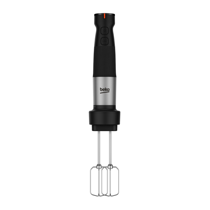 Mixer de mana Beko HBA81762BX, 3in1, 750 W, capacitate 1 l, viteza variabila, 4 functii, 2 cutite, negru / inox [4]