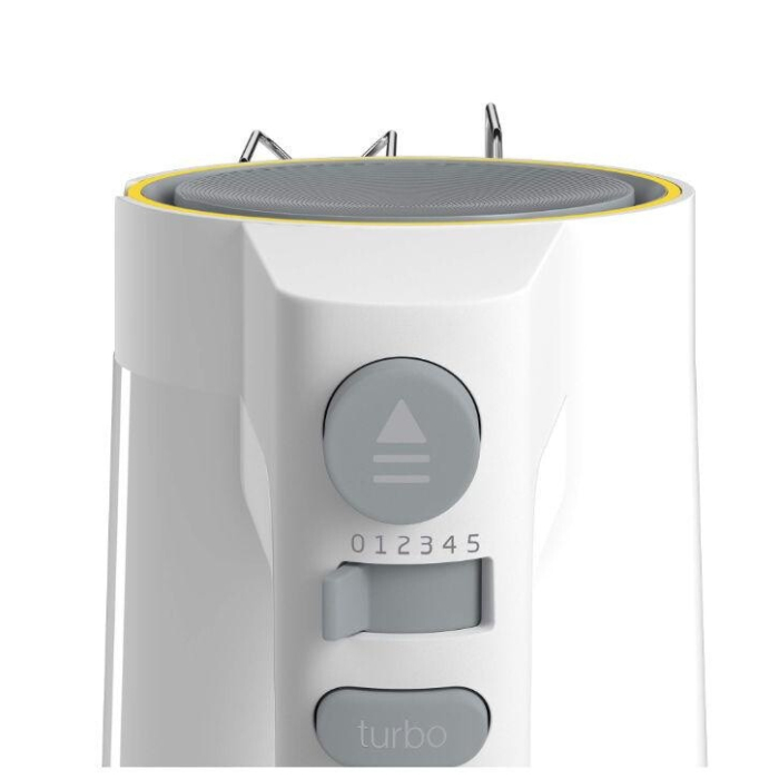 Mixer de mana Beko HMM62404W, 425 W, 5 viteze, functie Turbo, accesorii inox pentru mixat si framantat, alb [6]