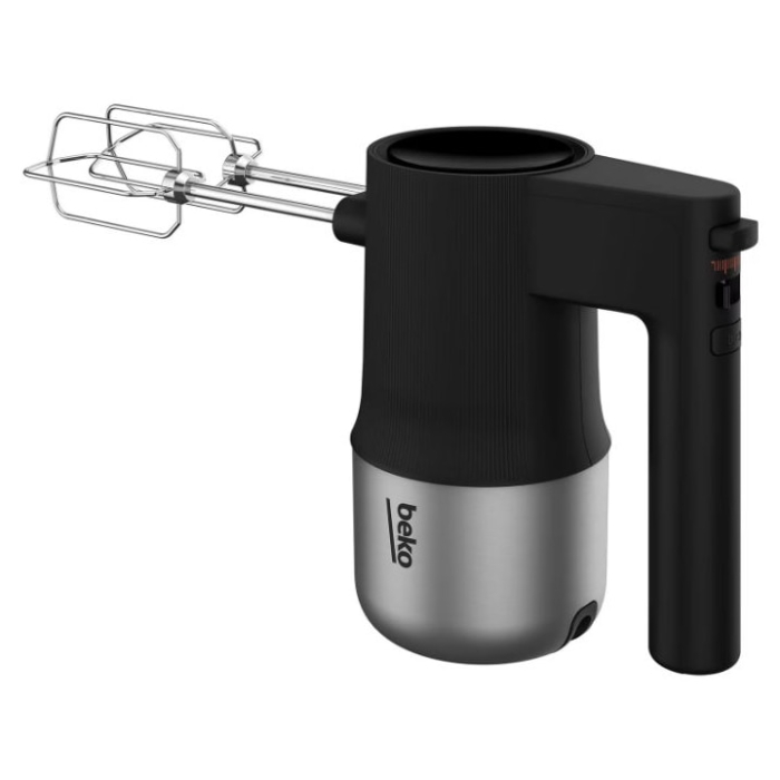 Mixer de mana BEKO HMM81504BX, 500W, 4 Trepte Viteza, Negru-Argintiu [2]