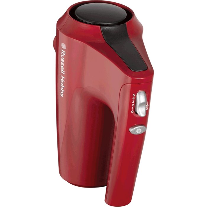 Mixer de mana Russell Hobbs 27150-56 Desire, 350W, 5 viteze + turbo, accesorii crom lavabile la masina de spalat vase, Rosu [5]