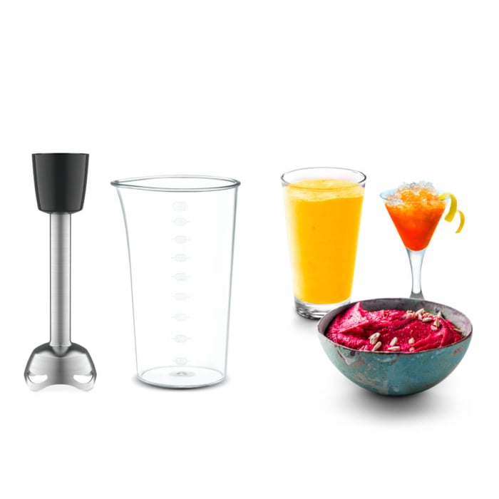 Mixer de mana Tefal PowerMix Silence HT652538, 600W, 6 trepte de viteza, tehnologie Silence600 functie Turbo, 2 teluri, 2 carlige, picior pasator [7]