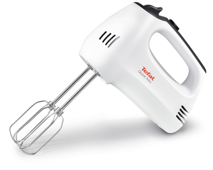 Mixer Quick Mix HT310138, 300 W, 5 trepte de viteza, functie Turbo, 2 teluri, 2 carlige, alb [3]