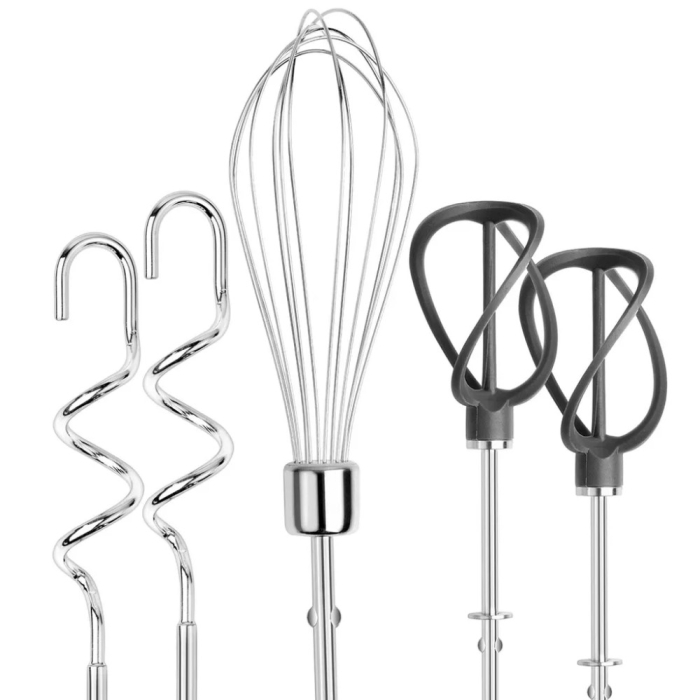 Mixer Russell Hobbs Swirl, 350W, 5 viteze, accesorii incluse, bol inox, gri fumuriu [4]