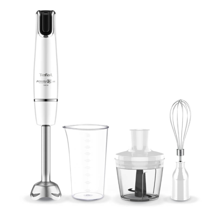 Mixer vertical Tefal InfinyForce HB944138, 1000W, recipient 800 ml, lame Powelix, accesoriu zdrobire gheata, tocator, tel, alb [2]