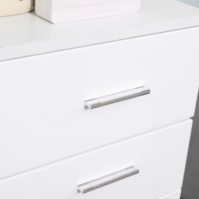  Mobilier Baie din Lemn cu Sertar si Dulapior 1 Usa cu Polite, 35x30x77,5 cm [7]