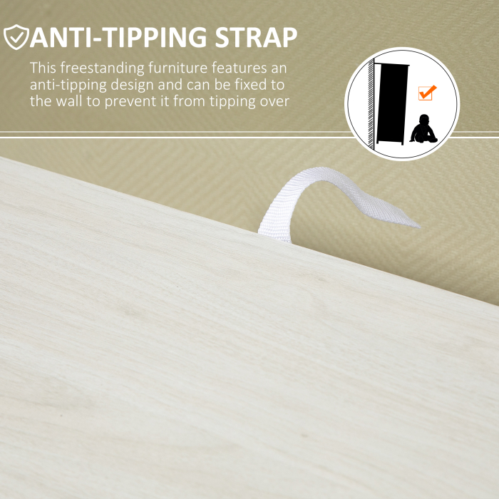  Mobilier Dulap Baie cu 4 Sertare si 2 Niveluri, Modern si Practic pentru Baie, 54x29x83 cm, Alb [7]