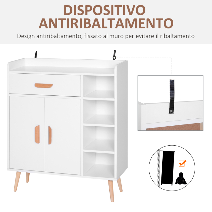  mobilier multifunctional, 80 x 29.5x96cm alb [5]
