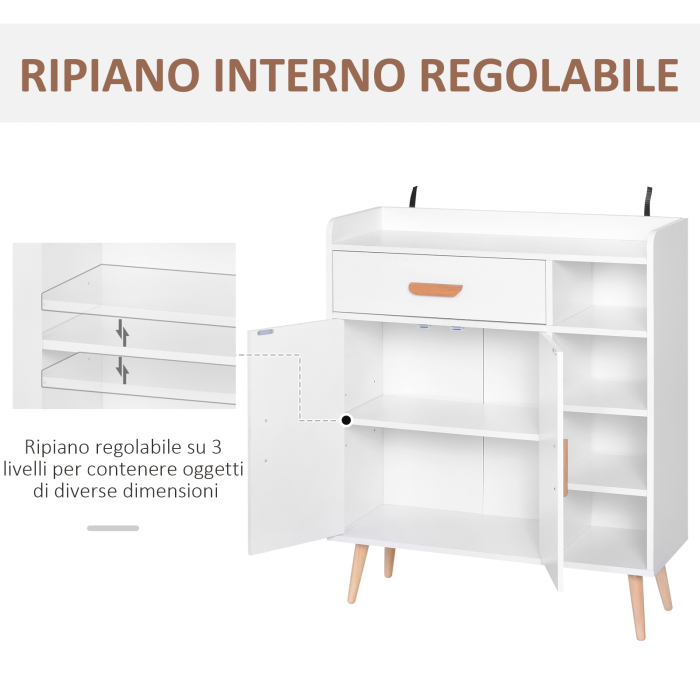  mobilier multifunctional, 80 x 29.5x96cm alb [7]
