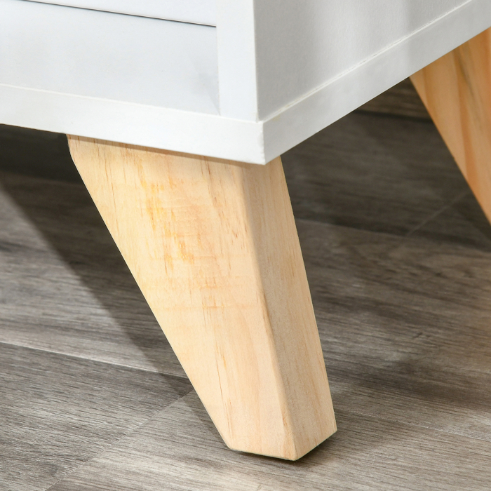  Mobilier multifunctional cu dulap cu 2 usi si compartimente deschise, din lemn, alb [9]