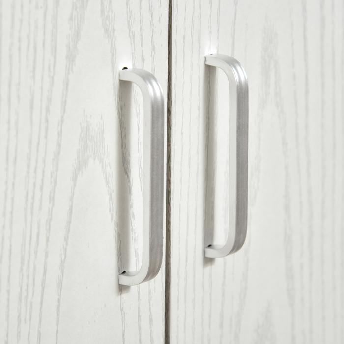  Mobilier pentru Cuptor cu Microunde - Cu Roti si Dulapior, Alb [9]