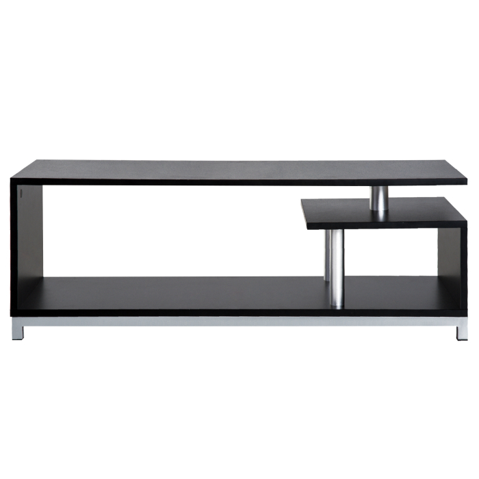  Mobilier TV din Lemn, Negru, 114x40x40.5cm [9]