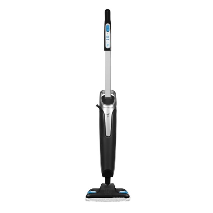 Mop cu abur Rowenta Steam Power RY6555WH, 1200W, 0.6L, filtru anticalcar, 3 setari de reglaj al aburului, Negru/Albastru [2]