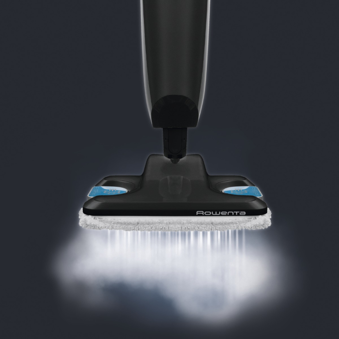 Mop cu abur Rowenta Steam Power RY6555WH, 1200W, 0.6L, filtru anticalcar, 3 setari de reglaj al aburului, Negru/Albastru [7]