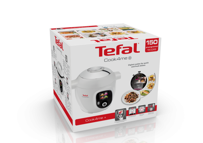 Multicooker inteligent cu gatire sub presiune Tefal Cook4Me+ CY851130, vas cu invelis ceramic antiaderent 6L, aparat de gatit sub presiune, aplicati [14]