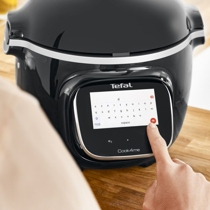 Multicooker inteligent cu gatire sub presiune Tefal Cook4me Touch CY912831 cu conexiune WiFi, aplicatie dedicata, 13 programe de gatire, ecran tac [9]