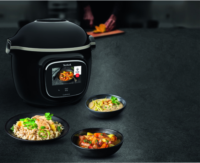 Multicooker inteligent cu gatire sub presiune Tefal Cook4me Touch CY912831 cu conexiune WiFi, aplicatie dedicata, 13 programe de gatire, ecran tac [12]