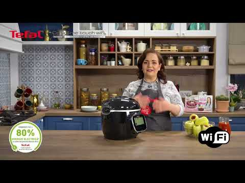 Multicooker inteligent cu gatire sub presiune Tefal Cook4me Touch CY912831 cu conexiune WiFi, aplicatie dedicata, 13 programe de gatire, ecran tac [2]