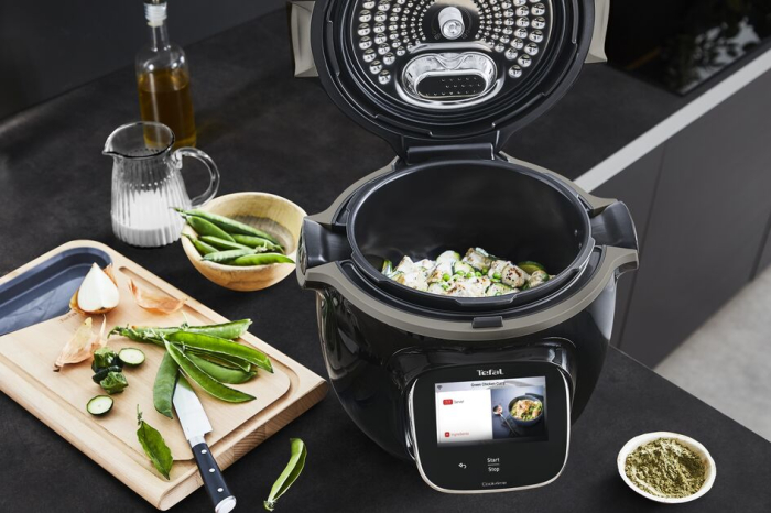 Multicooker inteligent cu gatire sub presiune Tefal Cook4me Touch CY912831 cu conexiune WiFi, aplicatie dedicata, 13 programe de gatire, ecran tac [14]