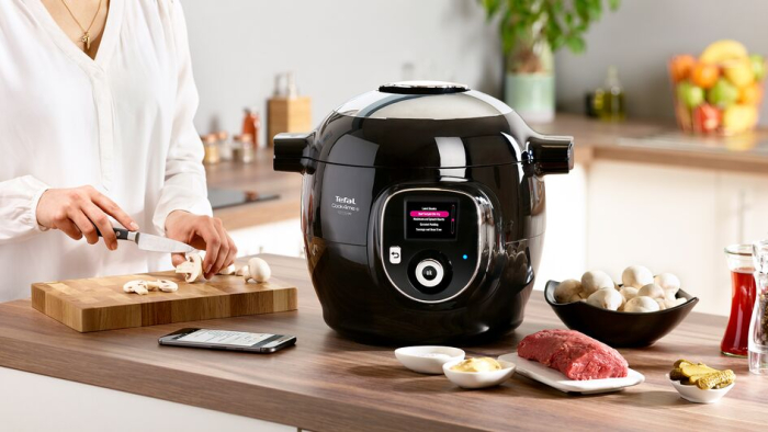 Multicooker inteligent Tefal Cook4Me+ Connect CY855830, aparat de gatit sub presiune cu conexiune bluethooth, vas cu invelis ceramic antiaderent 6L, [3]