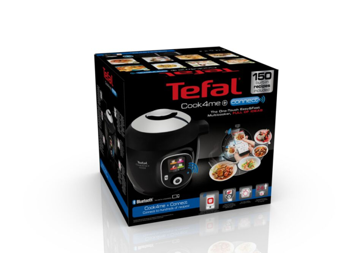 Multicooker inteligent Tefal Cook4Me+ Connect CY855830, aparat de gatit sub presiune cu conexiune bluethooth, vas cu invelis ceramic antiaderent 6L, [25]