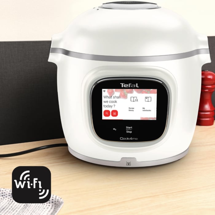 Multicooker inteligent Tefal Cook4me Touch Pro CY9441F2, 1600W, vas cu invelis ceramic antiaderent 6L, 13 programe de gatire, cantar integrat, 250 [8]