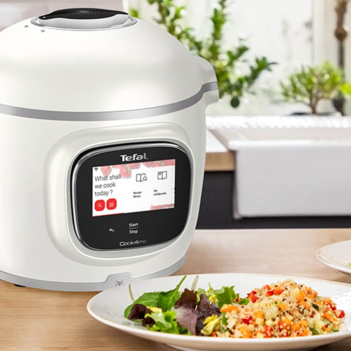 Multicooker inteligent Tefal Cook4me Touch Pro CY9441F2, 1600W, vas cu invelis ceramic antiaderent 6L, 13 programe de gatire, cantar integrat, 250 [11]
