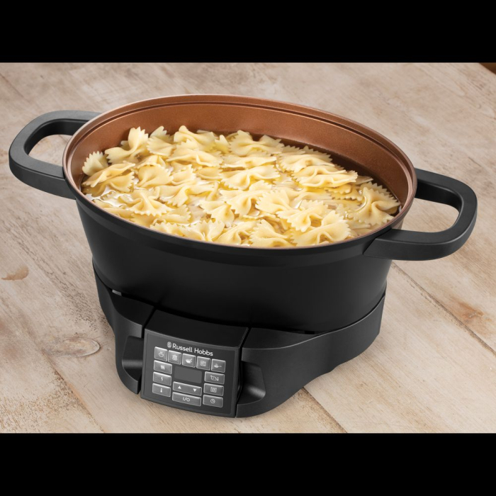 Multicooker Russell Hobbs Good to Go, multiple functii gatit, vas antiaderent, afisaj digital, timer programabil, negru [6]