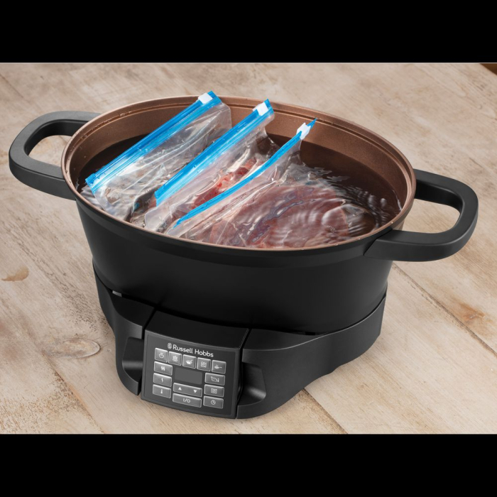 Multicooker Russell Hobbs Good to Go, multiple functii gatit, vas antiaderent, afisaj digital, timer programabil, negru [2]