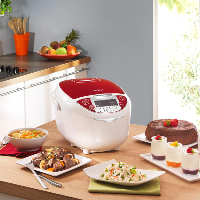 Multicooker TEFAL Fuzzy RK705138, 750 W, 12 functii, tehnologia Fuzzy Logic Artificial Intelligence, 6 moduri de gatit, pornire programabila, 6 acc [8]