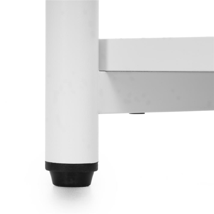 Noptiera cu 3 rafturi din PAL si cadru metalic, 35x31x59 cm, alb [6]