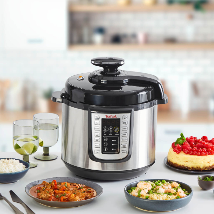 Oala sub presiune electrica Tefal One Pot CY505EE0, 1200W, 5.8L, 25 de programe, functie pastrare la cald, temperatura - timp ajustabile, negru & [4]