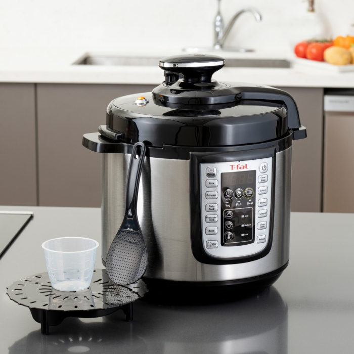 Oala sub presiune electrica Tefal One Pot CY505EE0, 1200W, 5.8L, 25 de programe, functie pastrare la cald, temperatura - timp ajustabile, negru & [9]