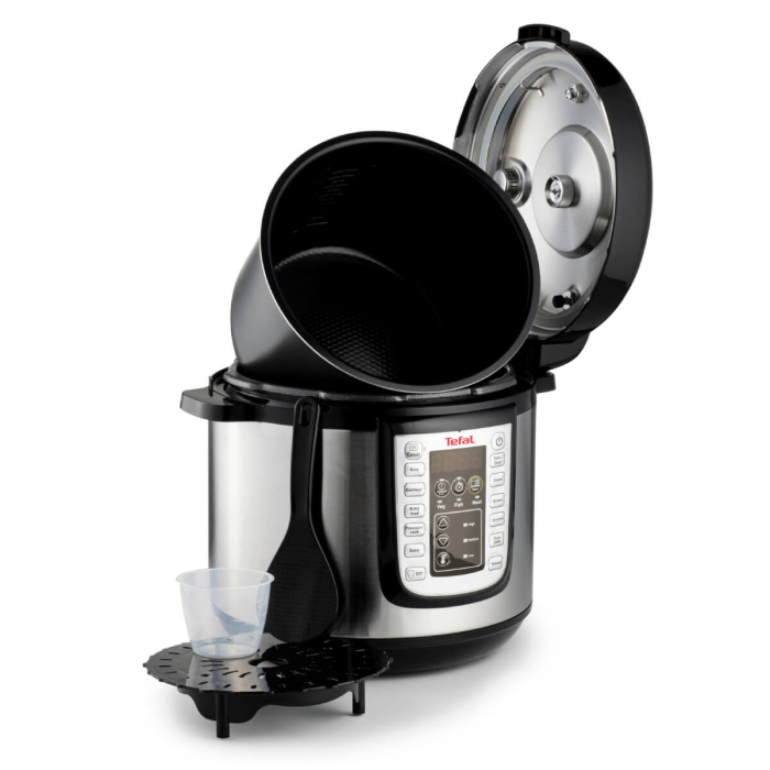 Oala sub presiune electrica Tefal One Pot CY505EE0, 1200W, 5.8L, 25 de programe, functie pastrare la cald, temperatura - timp ajustabile, negru & [3]