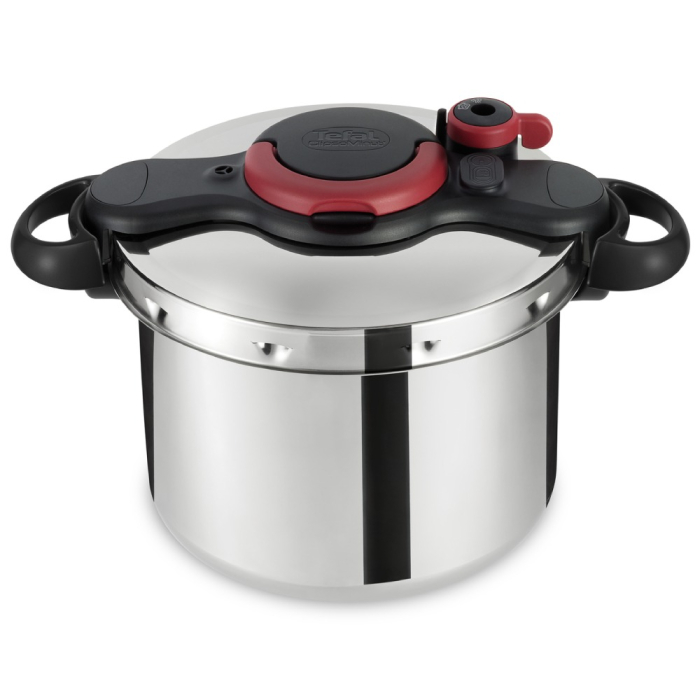 Oala sub presiune Tefal ClipsoMinut'® Easy P4624966, compatibil cu inductia, inox, indicator de presiune, 5 puncte de securitate, argintiu [2]