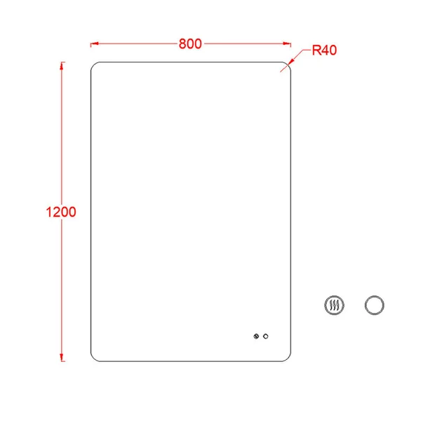 Oglinda cu iluminare Fluminia Verona 120 cm [2]