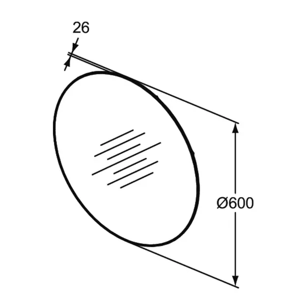 Oglinda cu iluminare LED Ideal Standard Atelier Conca rotunda 60 cm [7]