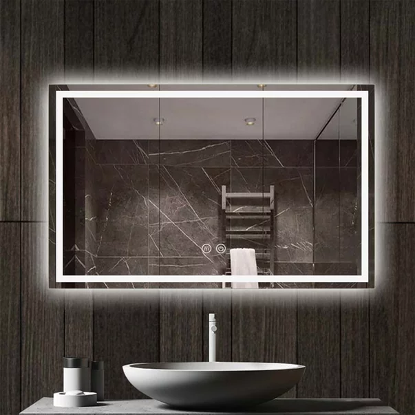 Oglinda cu iluminare si dezaburire Fluminia Ando 120 cm [2]