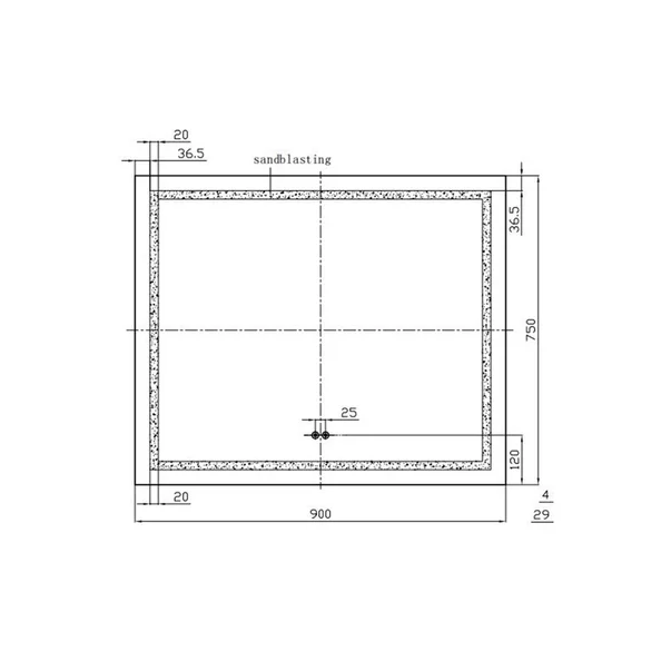 Oglinda cu iluminare si dezaburire Fluminia Ando 90 cm [2]
