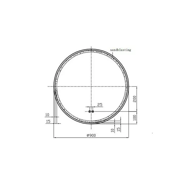 Oglinda cu iluminare si dezaburire Fluminia Gold Lady 90 cm [2]