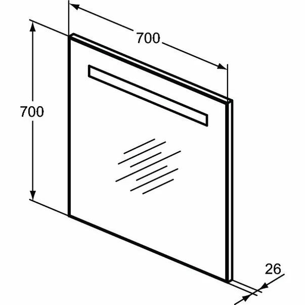 Oglinda cu iluminare si dezaburire Ideal Standard Mirror&Light 70x70 cm [4]